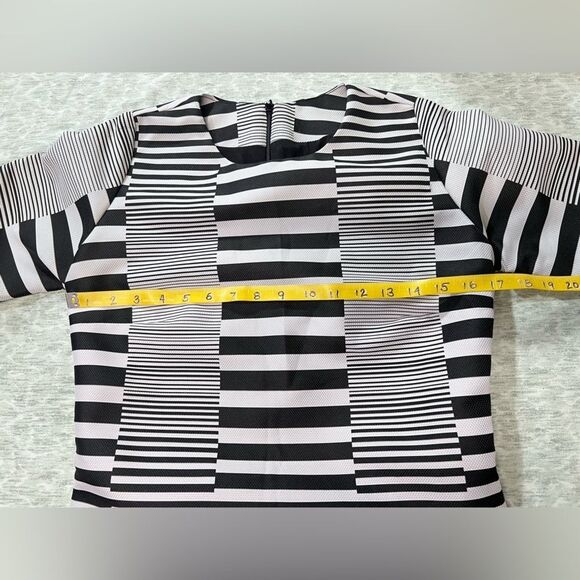 HUNTER BELL‎ Black and white stripe shift dress size M. - Picture 12 of 13
